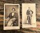 2 Remarkable 1860s Cdv Photos African American Men In Nevada Civil War Tax Stamp