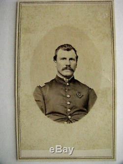 31st Iowa CIVIL War Officer CDV Photo Identified With Corp Badge