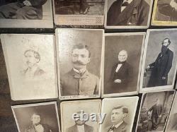 38 MEN & BOYS Lot of CDV Photos Civil War Era & Later
