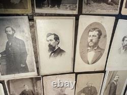 38 MEN & BOYS Lot of CDV Photos Civil War Era & Later