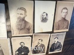 38 MEN & BOYS Lot of CDV Photos Civil War Era & Later