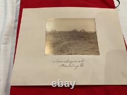 396 Petersburg Ft Sedgwick Battlefield Photo 1870's note Four Elderly CIVIL WAR