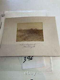 396 Petersburg Ft Sedgwick Battlefield Photo 1870's note Four Elderly CIVIL WAR