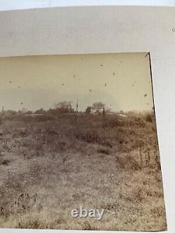 396 Petersburg Ft Sedgwick Battlefield Photo 1870's note Four Elderly CIVIL WAR
