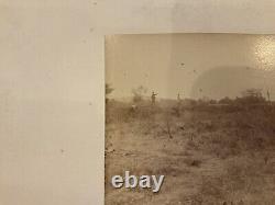 396 Petersburg Ft Sedgwick Battlefield Photo 1870's note Four Elderly CIVIL WAR