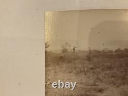 396 Petersburg Ft Sedgwick Battlefield Photo 1870's note Four Elderly CIVIL WAR