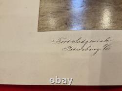 396 Petersburg Ft Sedgwick Battlefield Photo 1870's note Four Elderly CIVIL WAR
