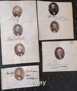 49 Civil War Prominent Men Gem Albumen 1860s Photos 20 Autograph Clergy Doctors
