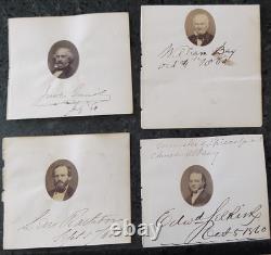49 Civil War Prominent Men Gem Albumen 1860s Photos 20 Autograph Clergy Doctors