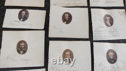 49 Civil War Prominent Men Gem Albumen 1860s Photos 20 Autograph Clergy Doctors