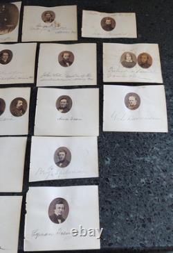 49 Civil War Prominent Men Gem Albumen 1860s Photos 20 Autograph Clergy Doctors