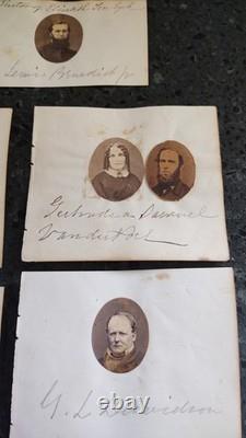 49 Civil War Prominent Men Gem Albumen 1860s Photos 20 Autograph Clergy Doctors