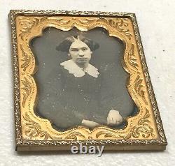 4 Antique Vintage Civil War Era Daguerreotype Gold Filled Case Photo Frame