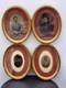 4 Vintage Tintype Soldier Military Family Pics Mat/glass/frame Case's 1855-1875