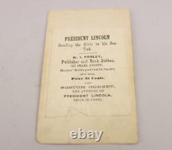 56 Antique 1800s Civil War Era Photos CDV Tin Cabinet Abe Lincoln+ Leather Album