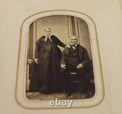 56 Antique 1800s Civil War Era Photos CDV Tin Cabinet Abe Lincoln+ Leather Album