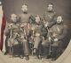 5 Civil War Union Officers Soldiers Photo Swords Hand Tinted Original 8 X 10