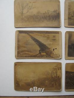 6 Civil War CDVs 1864 DECATUR ALA. Outdoor images Fromer Slaves Pontoon Bridge