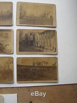 6 Civil War CDVs 1864 DECATUR ALA. Outdoor images Fromer Slaves Pontoon Bridge