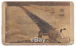 6 Civil War CDVs 1864 DECATUR ALA. Outdoor images Fromer Slaves Pontoon Bridge