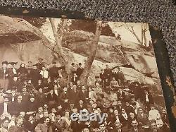 6th PA CAVALRY GETTYSBURG CIVIL WAR BATTLE VETERANS DEVILS DEN 1904 PHOTO TIPTON