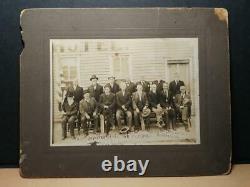 7161-1912 Civil War vets birthday reunion photo at Oneida KS 15 veterans id'd