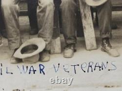 7161-1912 Civil War vets birthday reunion photo at Oneida KS 15 veterans id'd