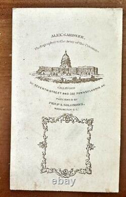 ALEXANDER GARDNER Important Man In Profile Civil War Tax Stamp Box, 1860s Photo