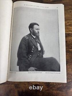 A History of the Civil War By Benson J. Lossing withMatthew Brady Photos 1912
