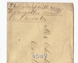 Abe Lincoln CDV Photo With 1862 CIVIL War Dated Cover And Handling Instructions