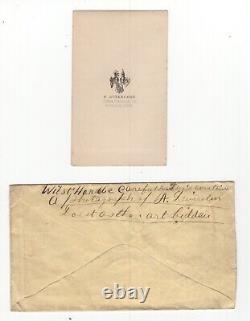 Abe Lincoln CDV Photo With 1862 CIVIL War Dated Cover And Handling Instructions