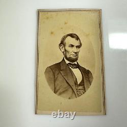 Abraham Lincoln CDV Civil War Era Army Photographer Carpenter Winder