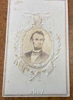 Abraham Lincoln Real Photo CDV R11c revenue stamp, Heimbach's photographer 1865