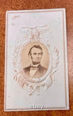 Abraham Lincoln Real Photo CDV R11c revenue stamp, Heimbach's photographer 1865