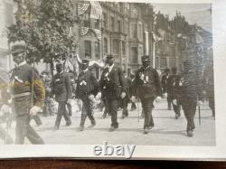 African American Civil War Veterans GAR Parade Band & Flags 5 Vintage Photos
