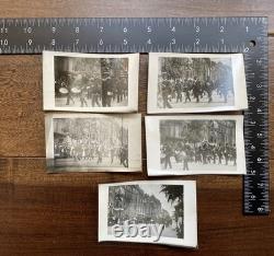 African American Civil War Veterans GAR Parade Band & Flags 5 Vintage Photos