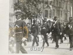 African American Civil War Veterans GAR Parade Band & Flags 5 Vintage Photos