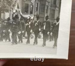 African American Civil War Veterans GAR Parade Band & Flags 5 Vintage Photos