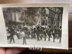 African American Civil War Veterans GAR Parade Band & Flags 5 Vintage Photos