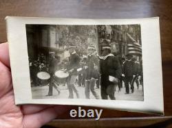 African American Civil War Veterans GAR Parade Band & Flags 5 Vintage Photos