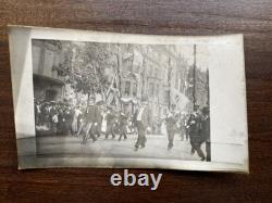 African American Civil War Veterans GAR Parade Band & Flags 5 Vintage Photos