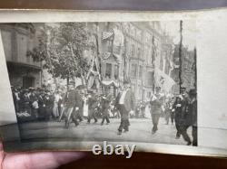 African American Civil War Veterans GAR Parade Band & Flags 5 Vintage Photos
