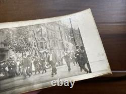African American Civil War Veterans GAR Parade Band & Flags 5 Vintage Photos