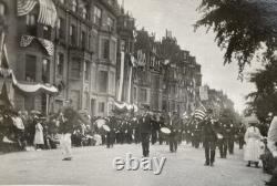 African American Civil War Veterans GAR Parade Band & Flags 5 Vintage Photos