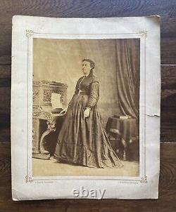 Alexander Gardner Washington DC Civil War Era Lovely Woman & Organ Antique Photo