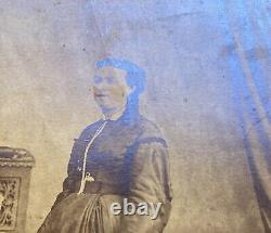 Alexander Gardner Washington DC Civil War Era Lovely Woman & Organ Antique Photo