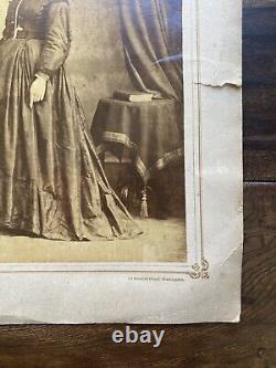 Alexander Gardner Washington DC Civil War Era Lovely Woman & Organ Antique Photo