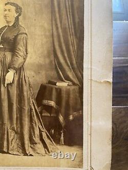 Alexander Gardner Washington DC Civil War Era Lovely Woman & Organ Antique Photo