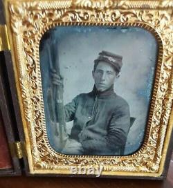 Ambrotype Of A CIVIL War Soldier Thermoplastic Case