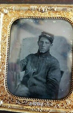 Ambrotype Of A CIVIL War Soldier Thermoplastic Case